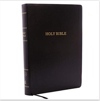 KJV, Reference Bible, Center-Column Giant Print, Leather-Look, Black, Red Letter, Comfort Print: Holy Bible, King James Version