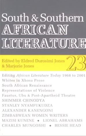 South and Southern African Literature (African Literature Today)