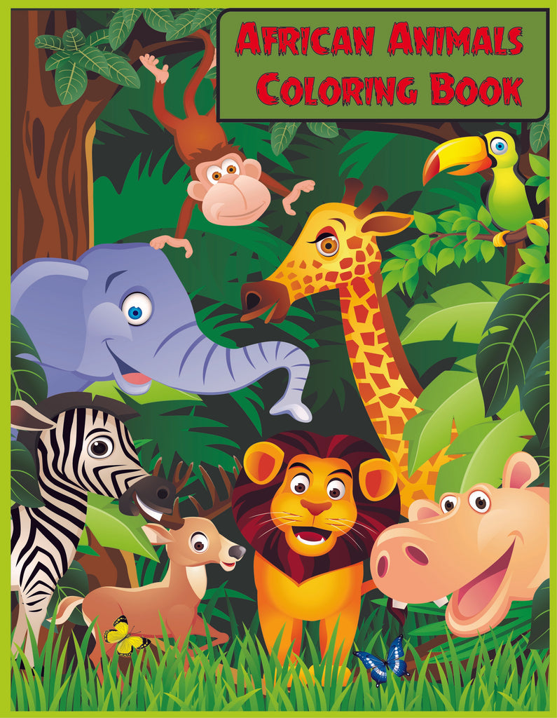 African Animals Coloring Book
